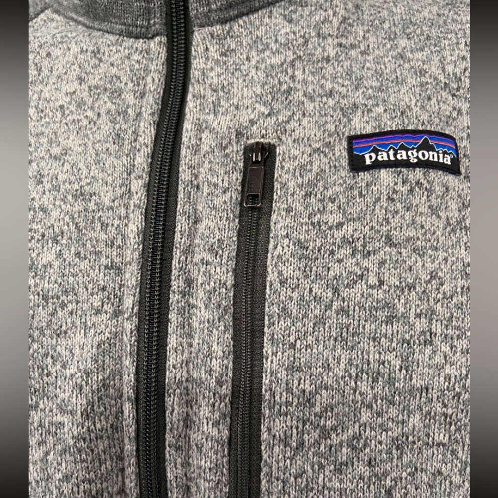 Patagonia Better Sweater 1/4 Zip Pullover Sweater Jacket Grey Silver Men XL Excl - Picture 5 of 13